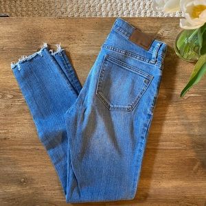 Madewell Distressed Skinny Ankle Jeans